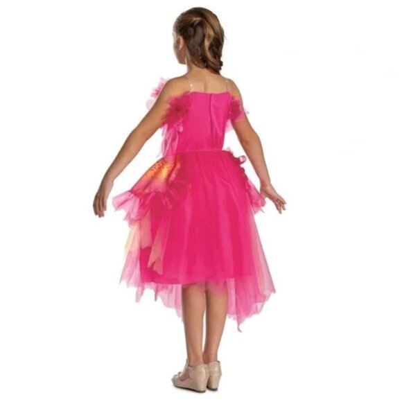 NBCUniversal Girls' Wicked Glinda Upland Oz Dust Deluxe Costume Dress Pink 4-6x - Picture 3 of 11